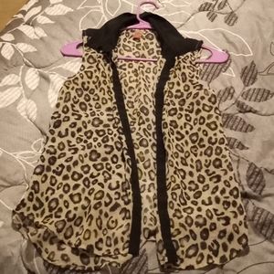 Leopard print blazer